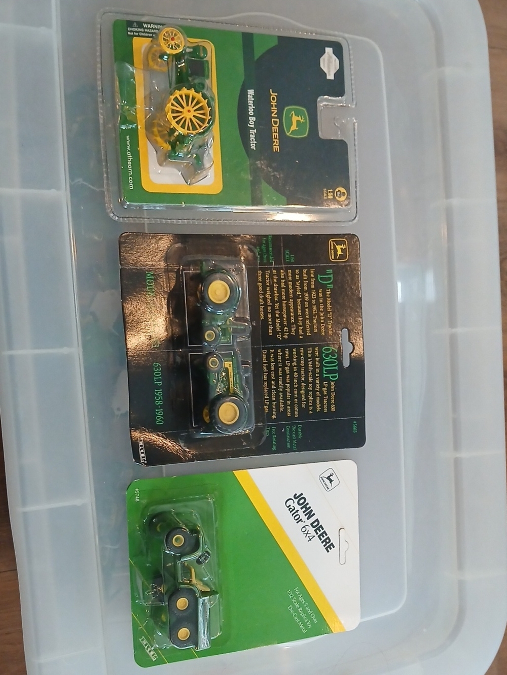 John Deere Waterloo Boy Tractor, Model D, 630LP, Gator- 5748 Pack